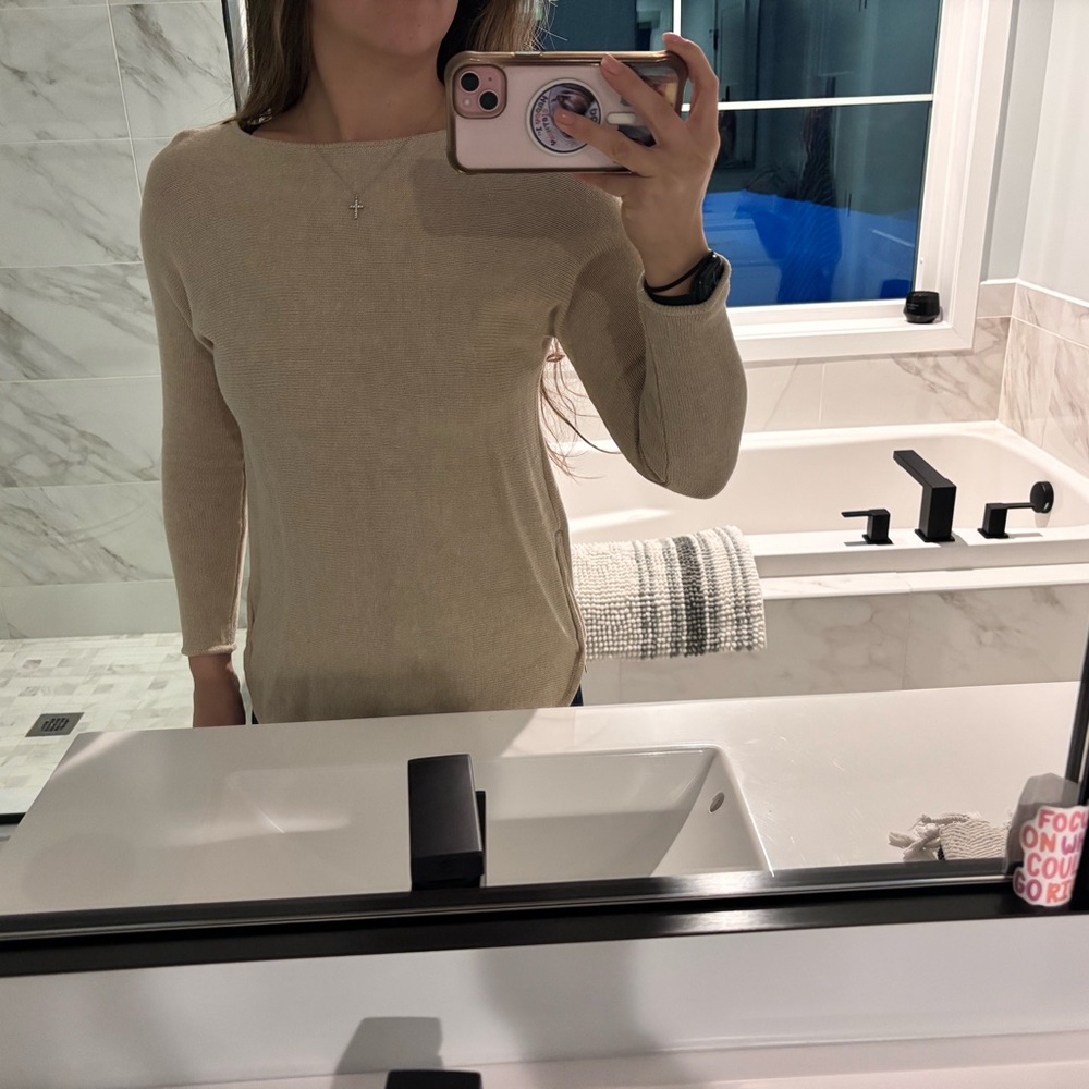 Michael Kors Tan Knit Top